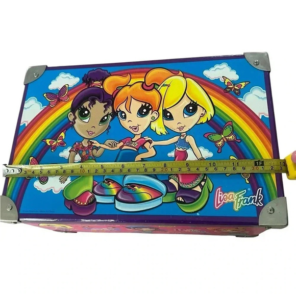Vintage Lisa Frank Girls Rule Diva Storage Box Metal Handles & Corners 1990’s - Picture 9 of 11